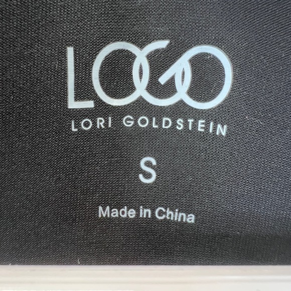 Logo by Lori Goldstein Tunic Top Size S Cowl Neck High Low Stretch Long Sleeve - Picture 2 of 7
